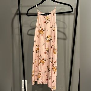 Forever 21 pink floral mini sundress